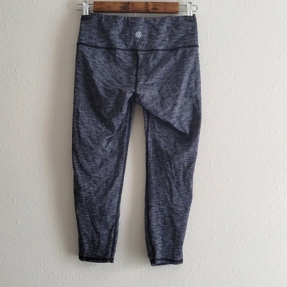 Athleta Chaturanga Heather Grey Capri Legging size XS - Picture 2 of 6